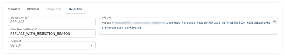 conversion rejection endpoint