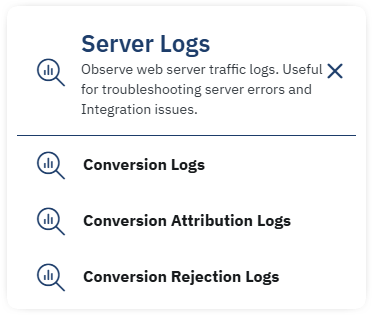 server logs