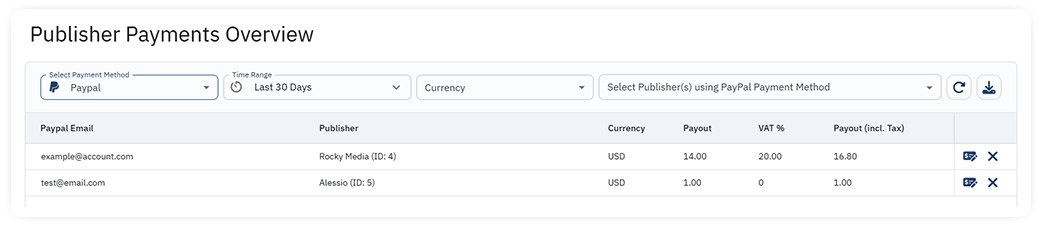 affiliate payments
