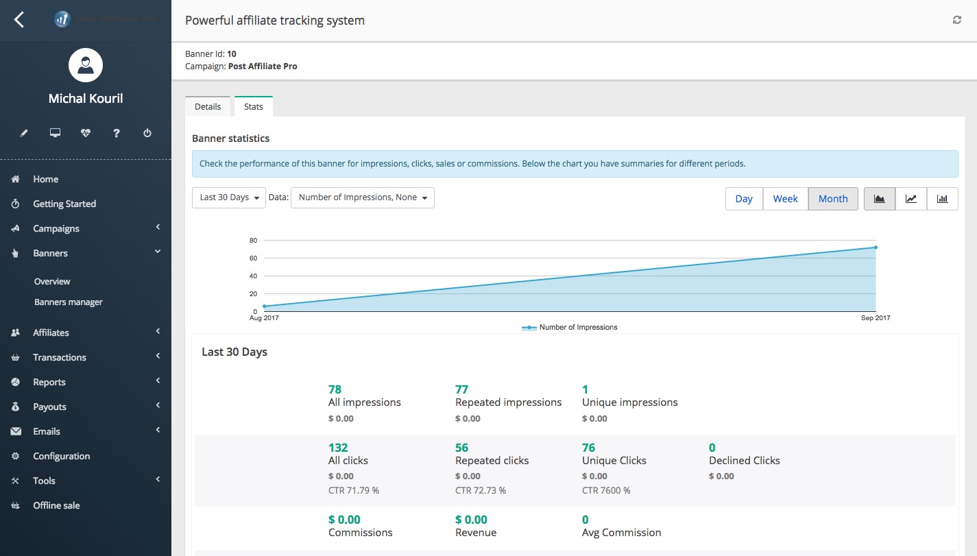 Post Affiliate Pro Screenshot