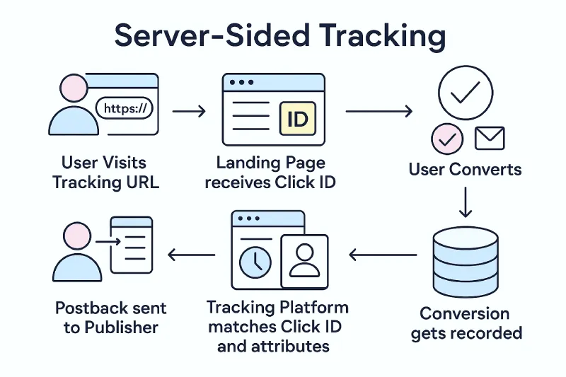 Server Sided Tracking explained diagram